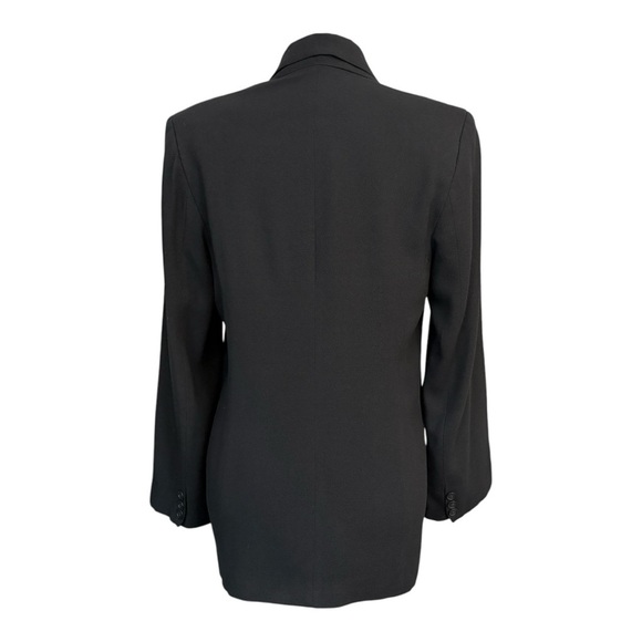 Vintage Thomas Burberry Single Breasted Wool Viscose Blend Women's Blazer Sz 10 - Picture 2 of 10